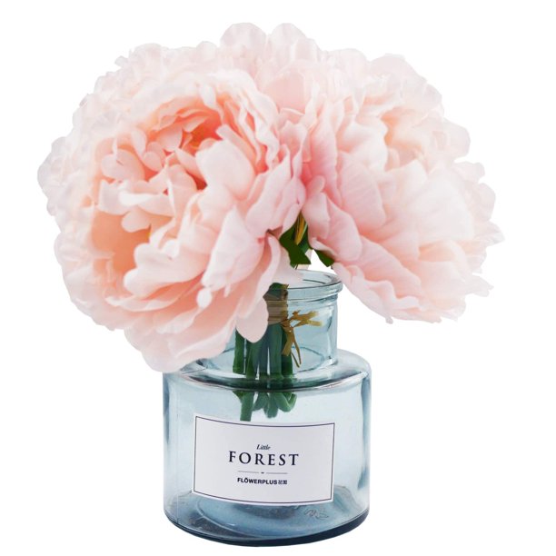 Tinsow Peonía Artificial Para Decoración Del Hogar, 5 Piezas De Peonías Artificiales Con Tallos, Ramo De Flores De Seda Para Decoración De Bodas Y Arreglos Florales Tinsow NA