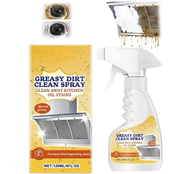 Rotateepic Heavy Duty Foam Cleaner - Kitchen Oil Stain Spray for Oven Stove and Greasy Surfaces with Fume Free Formula and Powerful Degreasing Action