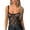 Black, variant on Women's Spaghetti Strap Tank Top Sexy Camisole Lace Trim Backless Bustier Shirt Summer Going Out Tops