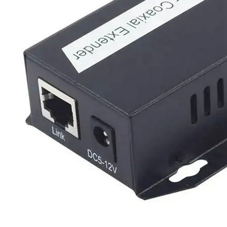2Pcs Ethernet IP Extender over Coax HD Network Kit EoC Coaxial Cable Transmission Extender for Security CCTV Cameras(B)
