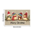 thumbnail image 3 of Festive Christmas Doormat Non Slip Indoor/Outdoor Holiday Rug for Home Decoration Perfect for Adding Festivity To Your Home!, 3 of 4