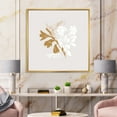 thumbnail image 2 of Designart 'Minimal Botanical Design In White and Brown' Traditional Framed Canvas Wall Art Print, 2 of 5