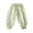Green#1, variant on Toddler Girls Sweet Floral Print Ruffle Cuff Anti Mosquito Jogger Pants Elastic Waist Loose Lantern Long Trousers 12Months-13Years