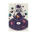 thumbnail image 6 of Yayeee Garden Flag 12" x 18" Double Sided Outdoor Yard Lawn Holiday Decorations, Orange Astronaut Planet, 6 of 6