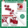 thumbnail image 3 of 30 Pcs Christmas Artificial Pine Branches with Red Berry Stems- NOGIS 11.8" Faux Evergreen Norfolk Pine Cypress Leaves Stems- Fake Foliage Pine Needles Picks for DIY Craft Garland Home Decor, 3 of 7