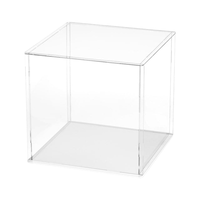 Caja de exhibición transparente de acrílico perfecl organizador de exhibición 20x20x20cm