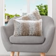 thumbnail image 1 of Throw Pillows Cheer Collection, piel sintética con estampado de leopardo de las nieves, 1 of 8