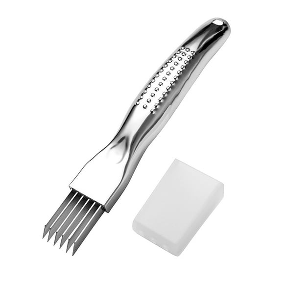 Knives! Onion Cutter Vegetable Vegetable Slicer French Fry Slicer Kitchen Slicer Scallion Slicer Vegetable Cutter Stainless Steel Shredded Onion Multifunction