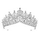 thumbnail image 2 of Tiara de boda, diadema, regalo, diadema decorativa, tocado de novia, corona, diadema Estilo B Plata, 2 of 7