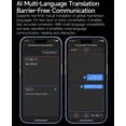 thumbnail image 4 of Smart Glasses with Camera, Semi-rimless Clear Blue Light Protection Lens, HD 8MP Photo Video Recording, ChatGPT AI Photos Recognition, Q&A, Live Translation, Bluetooth Earphone Call, Music, 4 of 20