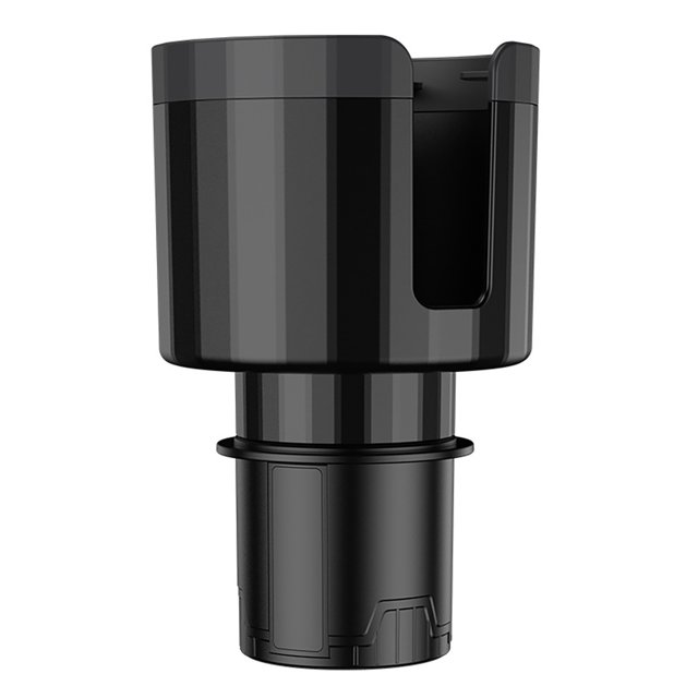 Kuymtek Soporte para Botellas Base Ajustable Consola Central Soporte para Tazas (negro Mate)
