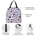thumbnail image 3 of Disketp music Skull record mike Lunch Bag for Women Men, Leakproof Thermal Cooler Sack Food Handbags Case High Capacity forTravel Work School Picnic, 3 of 5