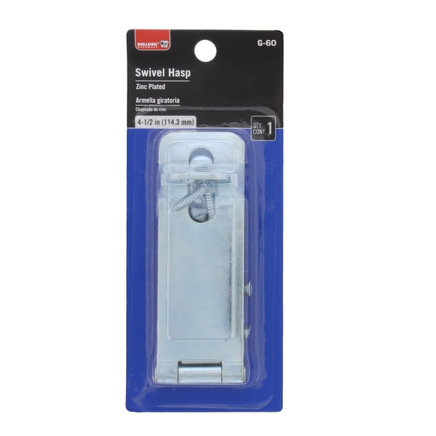 ブルドッグ　0527 Bulldog Hardware 6 in. Swivel Safety Hasp, Zinc Plated - Walmart