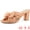 Rose Gold, variant on DARING DIVA Women's Pleated Bow Heels Slip on Chunky Heel Slouches Green 7