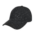 thumbnail image 1 of Fotbe Black Glitter Gorro Clásico de Béisbol, Gorra Ajustable con Broche Snapback, Gorro de Exterior de Algodón Suave, 1 of 6