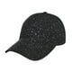 thumbnail image 1 of Fotbe Black Glitter Gorro Clásico de Béisbol, Gorra Ajustable con Broche Snapback, Gorro de Exterior de Algodón Suave, 1 of 6
