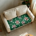 thumbnail image 2 of ZUXONGSY Christmas Sofa Cushion Cover Dachshund Outdoor Cushion Protector Cover 2 Seater Loveseat Cushion Cover Stretch Sofa Slipcover Lightweight Couch Cushion Slipcover Xmas Decor, 2 of 5