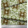 thumbnail image 3 of Soimoi Silk Fabric Check & Geometric Print Sewing Fabric Yard 42 Inch Wide, 3 of 5