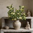 thumbnail image 6 of MMJ Artificial Flowers Silk Rose Jasmine 31.50in Tall Lifelike Faux Stem Vase Arrangement Home Living Room Elegant Accent, 6 of 6