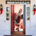 thumbnail image 4 of Holiday Party Santa Door Cover Decorative Tapestry for Festive and Entryway Styling, 4 of 5