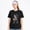 Black-1, variant on Unisex Cotton T-Shirt Halloween Icons Skull Pumpkin Ghost Graphic Tee