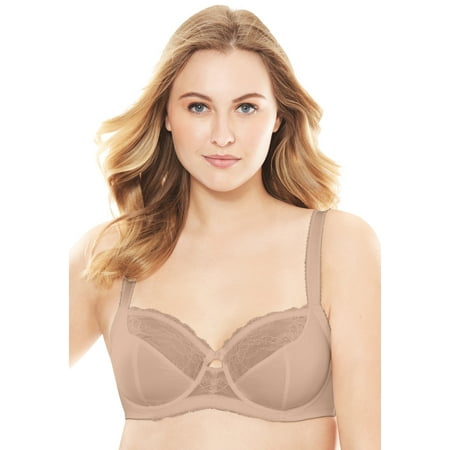 

Amoureuse Women s Plus Size Lace-Trim Underwire Bra Bra