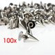 thumbnail image 5 of Aleación cono remache tornillo punk picos puntos remache collar chaqueta bricolaje tachuelas 100 Piezas Yuarrent HA7482-00B, 5 of 6