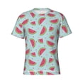 thumbnail image 3 of Naloa Watermelon Men's T-Shirt Sport T-shirt Men's Basic Tee Casual Men's Shirt, Round Neck, Short Sleeves - Large, 3 of 5