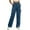 Navy(Womens Pants), variant on ZHYou Cargo Sweatpants for Women,High Waist,Elastic Waistband,Side Pockets,Wide Leg Joggers,Gray,Size L