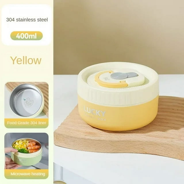 Boîte Bento Isolée Empilable pour Enfants – Conteneur à Lunch Thermique Portable en Acier Inoxydable