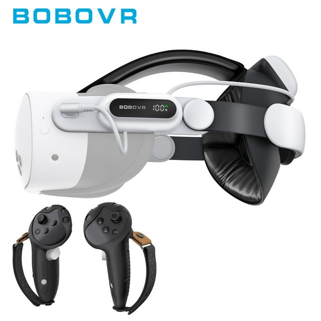 BOBOVR E3 Pro Sangle de Batterie + Combo d'Accessoires G3 Plus pour Meta Quest 3/3S