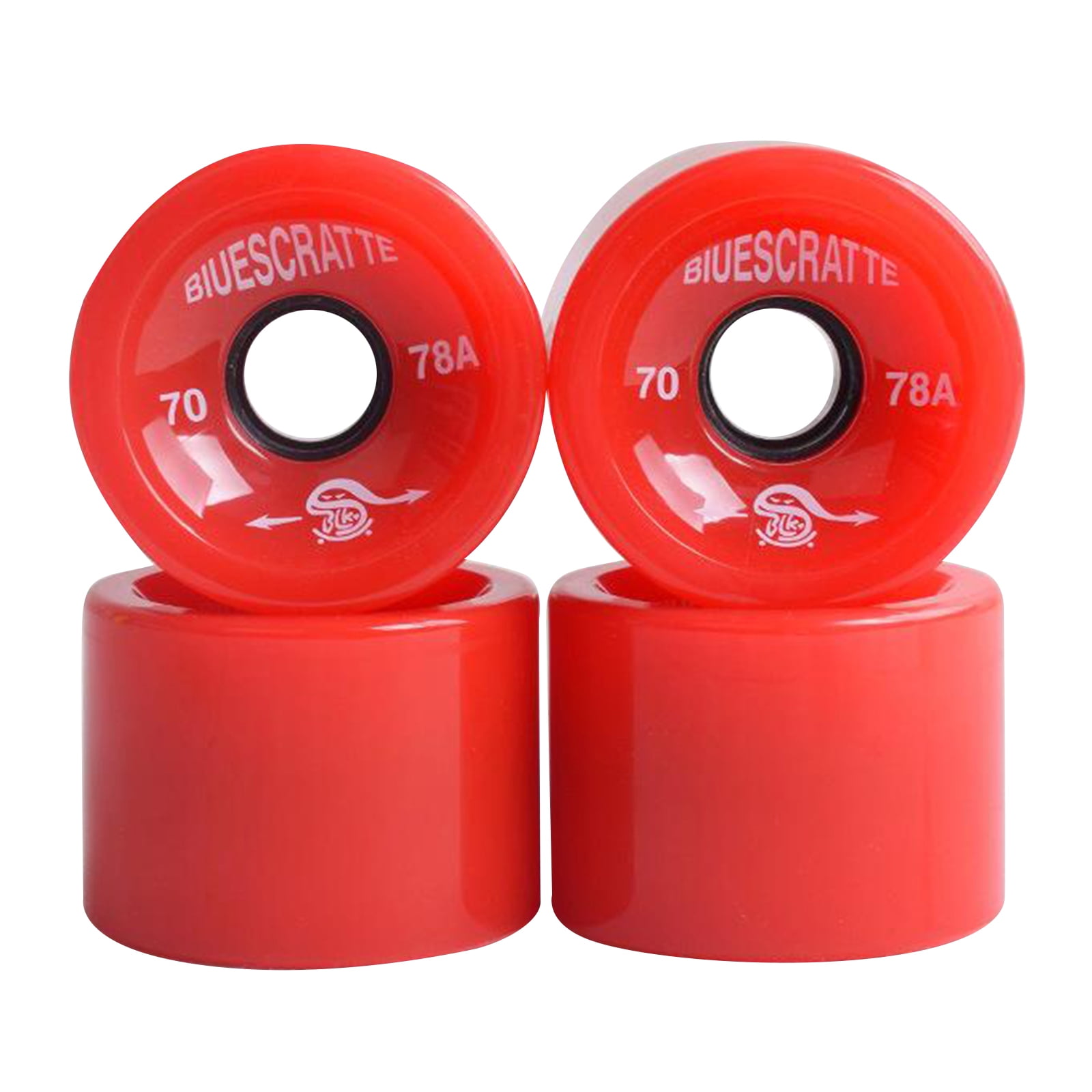 4PCS Replacement Longboard Skateboard Cruiser Light Up Wheels 70mm 78a Red 4PCS Replacement Longboard Skateboard Cruiser Light Up Wheels 70mm 78a Red