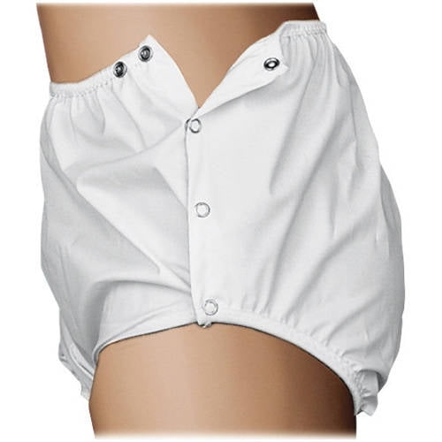 Essential Medical Supply Quik-Sorb Snap Closure Reusable Incontinent Pants - Small