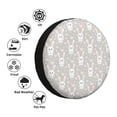 thumbnail image 4 of Logiee Rabbit And Heart Print Spare Tire Cover, Universal Wheel Protectors,Waterproof Dust-Proof UV Sun Wheel Tire Cover,Fit for SUV, RV, Travel Trailer, Truck-17 inch, 4 of 6