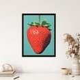 thumbnail image 4 of Duotone Dessert Red Strawberry Art Print Framed Poster Wall Decor 12x16 inch, 4 of 5