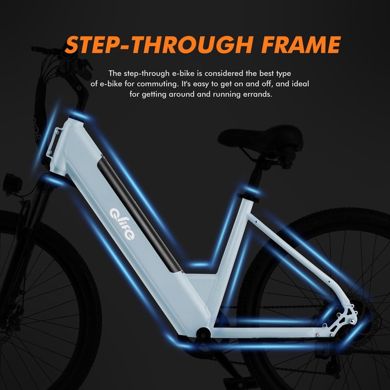 Electric Bike for Adults, Ebike Peak 750W Motor, 20MPH 36V Electric Mountain Bike with 7 Speed, electric bicycles,blue