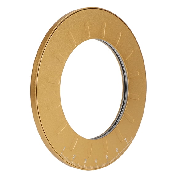 Yajisi 5 inches / 12.5 cm Circle Drawing Tool Flexible Round Measuring Tool Stainless Steel Painting Template Golden