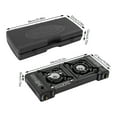 thumbnail image 4 of 2 Burners Portable Camping Stove with Carrying Case, Double Burners Outdoor Auto Ignition Propane Camping Stove Butane Stove Butane Burner Emergency Cooking Stove, 4 of 15