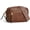 Brown, variant on Small Crossbody Bag for Women Triple Pockets Vegan Leather Camera Purse with Long Guitar Strap