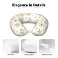 thumbnail image 4 of Daiia gold Snowflake print Pattern Travel Pillow 100% Pure Memory Foam Travel Neck Pillow, Airplane Pillow U-Shaped Neck Pillow Ergonomic Travel Pillow, 4 of 8