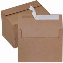150 Pcs Bulk A6 Invitation Envelopes in Brown Kraft Peel & Seal Self-Seal 4 3/4 x 6 1/2 Envelopes 100lbs. Paper Stock for Wedding Holiday Invitation Mailing 4 x 6 Photo Greeting cards
