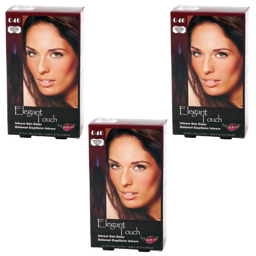 Hair Color Medium Golden Chestnut Brown 046 Elegant Touch By