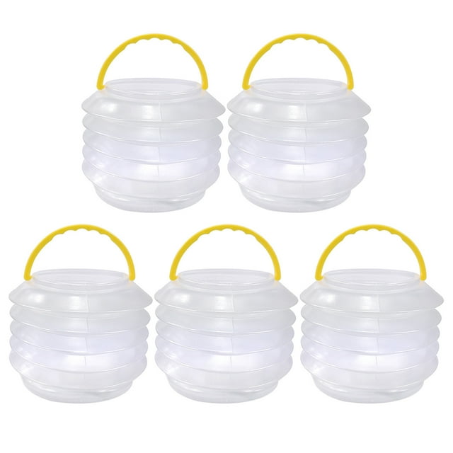 unbranded 5Jgo Lavado De Pinceles Portátil Transparente De Plástico Para Artistas