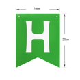 thumbnail image 5 of Banner de cumpleaños Letjolt Greenery Theme, 13 unidades, 5 of 5