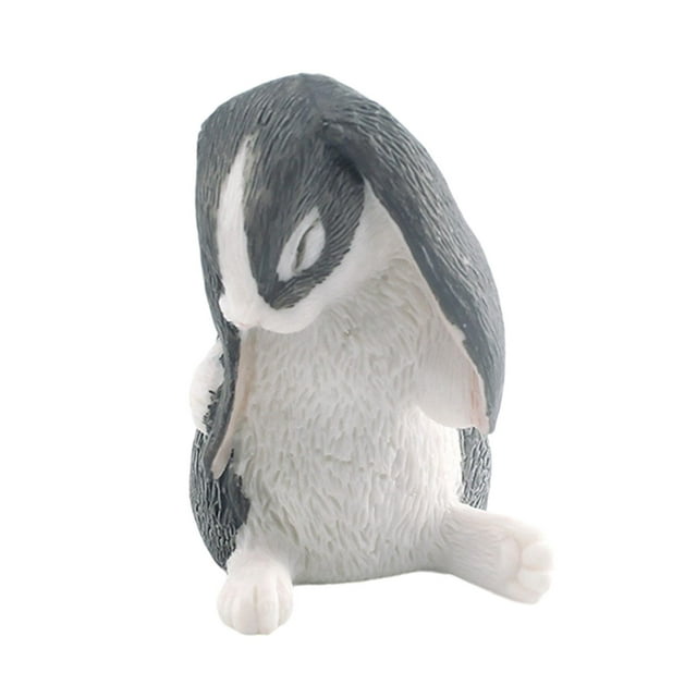 Colección de figuras de conejo, adornos para tartas, juguetes educativos, manualidades, animales en miniatura. Estilo A