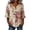 Blue, variant on Women's Polka Dot Striped Ruffle Sleeve Blouse – V-Neck Button Down Shirt with Wooden Buttons – Casual Loose Fit Top for Summer & Spring – Sizes S-XXXXXL