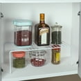 thumbnail image 5 of Mimifly Kitchen Storage Shelf, Metal Cupboard Organizer, 16.9 x 8.3 x 5.9 Inches, 2 Pack, White, 5 of 8