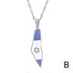 thumbnail image 1 of Israel Flag Map Pendant Necklace Gold Silver Chain Jewelry Gift, 1 of 5