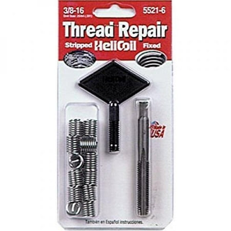 - Helicoil 5521-6 3/8-16 Inch Coarse Thread Repair Kit