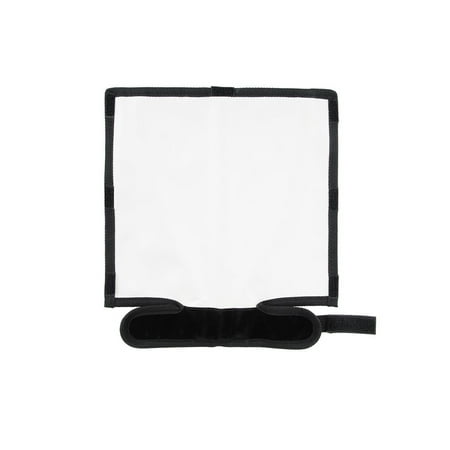 Foldable Flash Diffuser Reflector Snoot Softbox Speedlight Silver/White for DSLR Reflect Light Panel